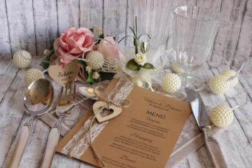 Ausgefallene Menükarten