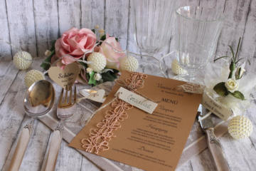 Ausgefallene Menükarten