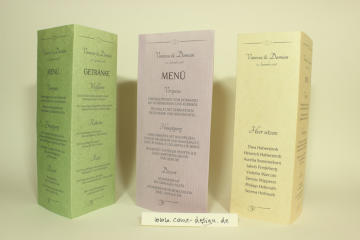 Ausgefallene Menükarten